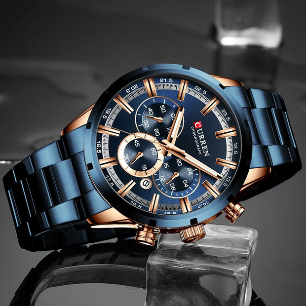 CURREN Luxury Sports Chronograph