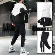 Men Tracksuit Casual Joggers Hooded Sportswear