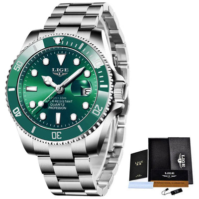 LIGE Luxury Diver Watch