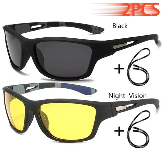 Polarized Sports Sunglasses with Chain