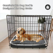 Short Plush Orthopedic Dog Bed