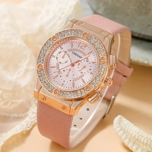 Luxury Rhinestone Women’s Watch Set