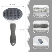 Self-Cleaning Pet Hair Removal Comb