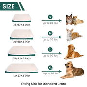 Short Plush Orthopedic Dog Bed