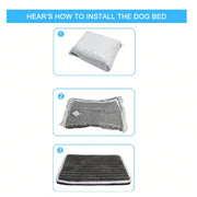 Short Plush Orthopedic Dog Bed