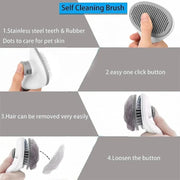 Self-Cleaning Pet Hair Removal Comb