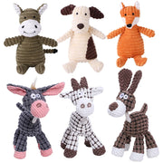 Plush Dog Toy in Animal Shapes