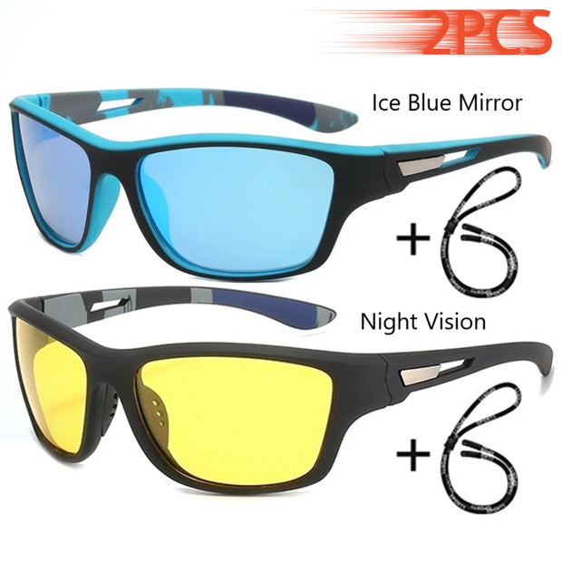 Polarized Sports Sunglasses with Chain