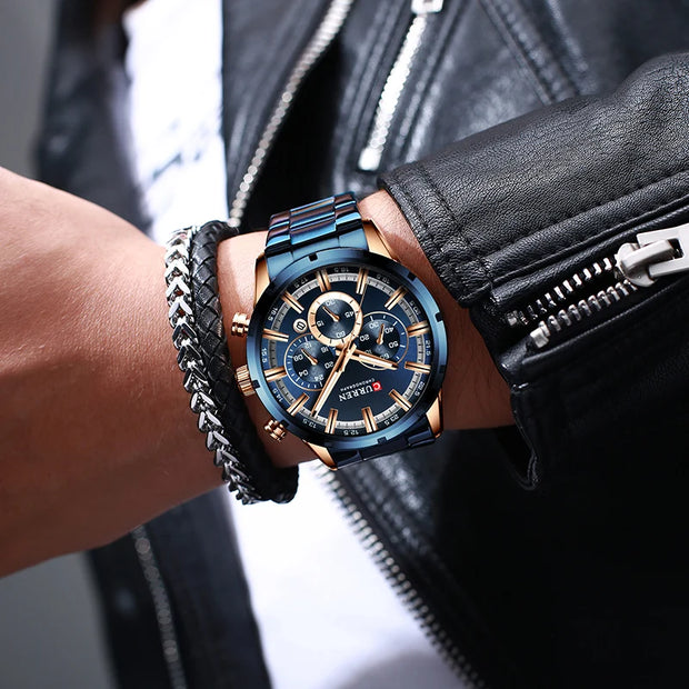 CURREN Luxury Sports Chronograph