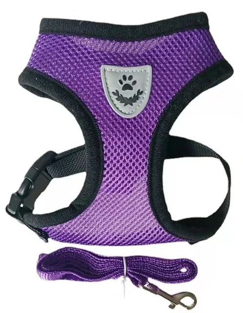 Adjustable Cat and Dog Harness with Lead