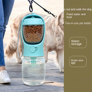 Portable Pet Water Bottle with Food Storage