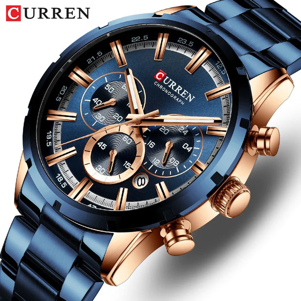 CURREN Luxury Sports Chronograph