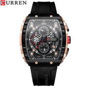 CURREN Luxury Square Chronograph Watch