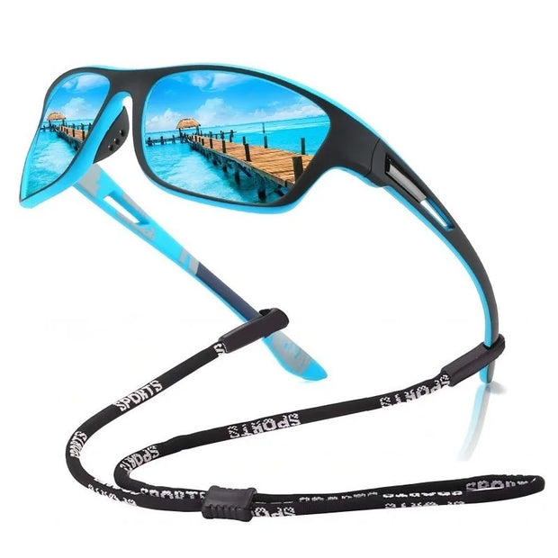 Polarized Sports Sunglasses with Chain