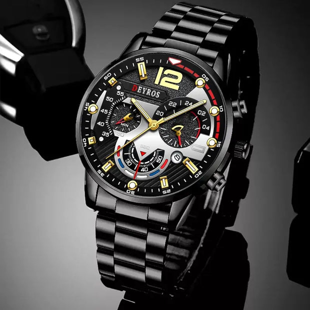 Stainless Steel Sports Watch